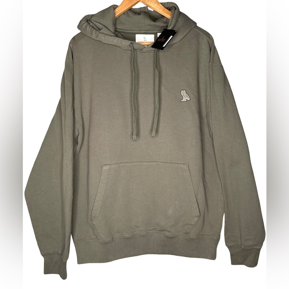 OVO October’s Very Own Hoodie Mulled Basil Neutal Green Large NWT